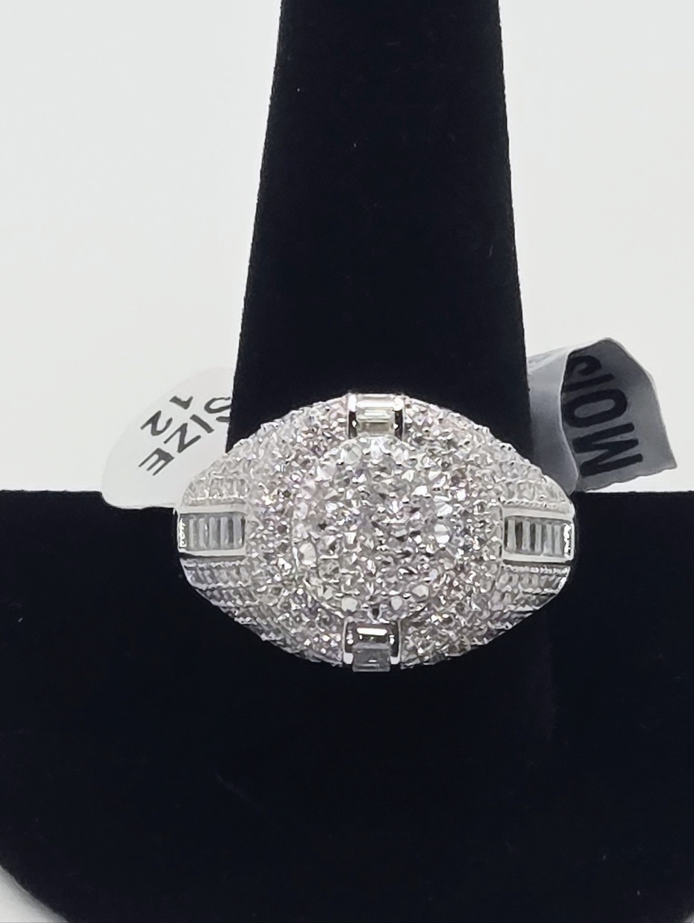Men's Moissanite 925 Iced Out Ring Sz 12